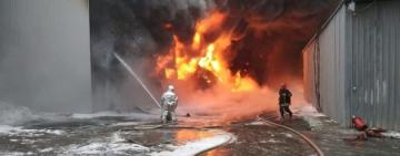 В Болградском районе горел склад винодельческого завода